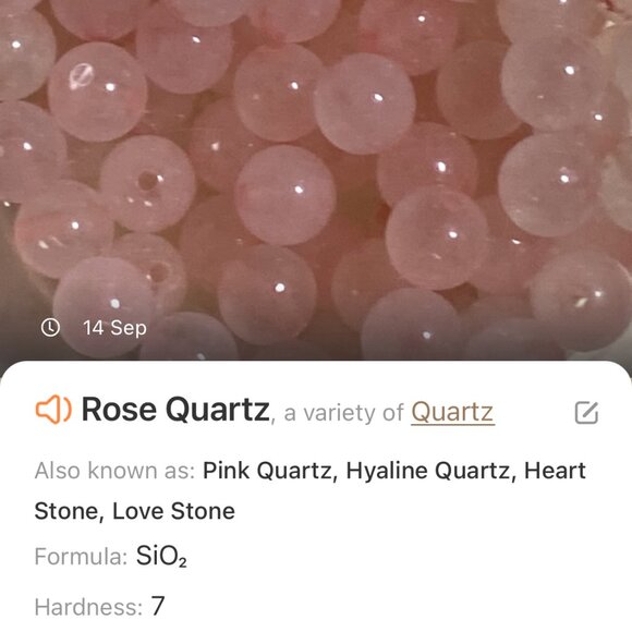 Pink Genuine Gemstone Rose Quartz Silver Cat on the Moon Beaded Short Necklace - Picture 10 of 11